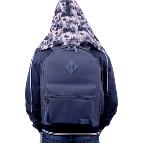 Женский рюкзак Bagland Hood W/R серый 458 (0054466): Тип ручки Плечевой ремень, Короткая ручка