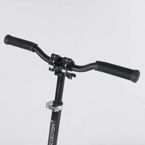 Самокат детский Best Scooter с PU колесами, зажимом руля и 1 амортизатором Black/Blue (88915): Материал колес полиуретан