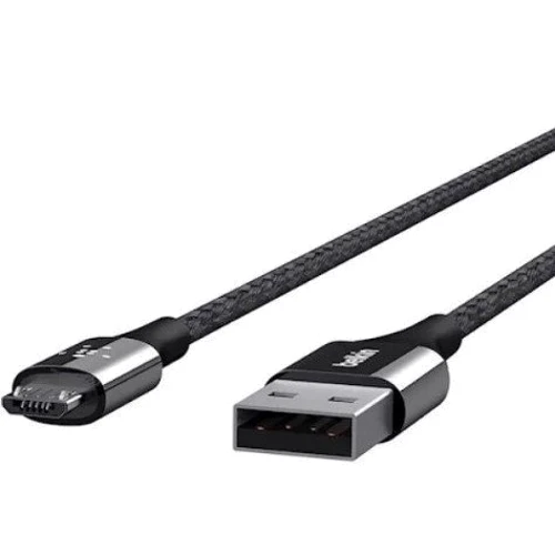 Кабель Belkin USB Cable to microUSB Mixit DuraTek 1.2m Black (F2CU051bt04-BLK): Тип USB Cable - microUSB