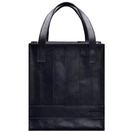 Женская сумка шоппер BlankNote Бэтси синяя (BN-BAG-10-1-navy-blue): Фактура Матовая, Гладкая