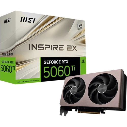 Видеокарта MSI GeForce RTX 5060 Ti 16GB Inspire 2X OC (G506T-16I2C)