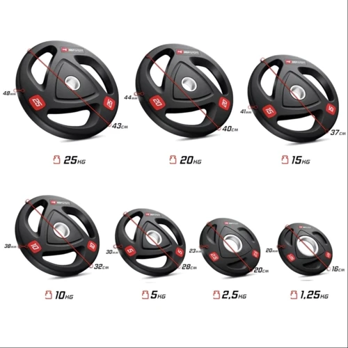 Блин для штанги и гантели Hop-Sport диск олимпийский 10 кг (5902308229556): Вес, кг 10