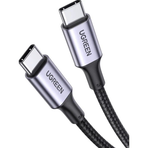 Кабель Ugreen Aluminum USB-C to USB-C 100W 5A 2m Black (70429)