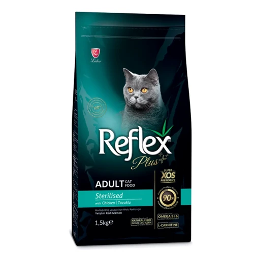 Cухой корм Reflex Plus Sterilised Adult Cat Food with Chicken для стерилизованных кошек с курицей 1.5 кг (RFX-306)
