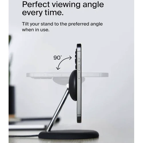 Зарядное устройство Belkin Wireless Charger BoostCharge Pro 3-in-1 Magnetic Stand with Qi2 Black (WIZ023TTBK)