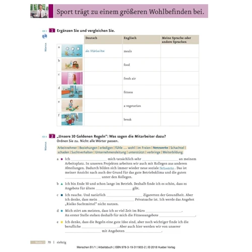 Menschen B1.1: Arbeitsbuch mit Audio-CD: Количество страниц 116