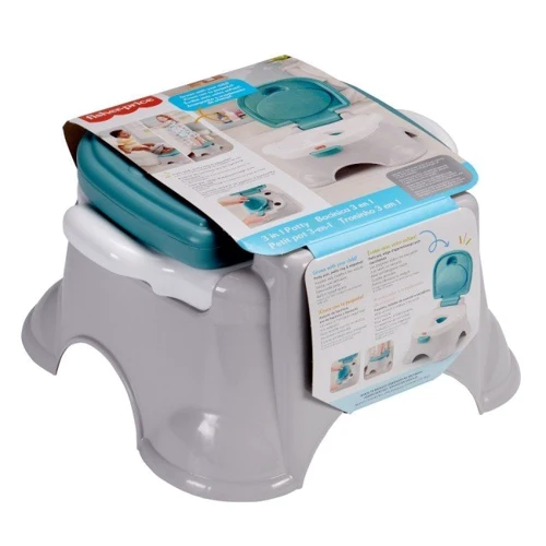 Горщик 3-в-1 Fisher-Price Веселе навчання (GYP61): Особливості Наявність кришки, знімна чаша