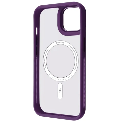 Чехол для iPhone Proove Clear Essence Case with Magnetic Ring Deep Purple for iPhone 17