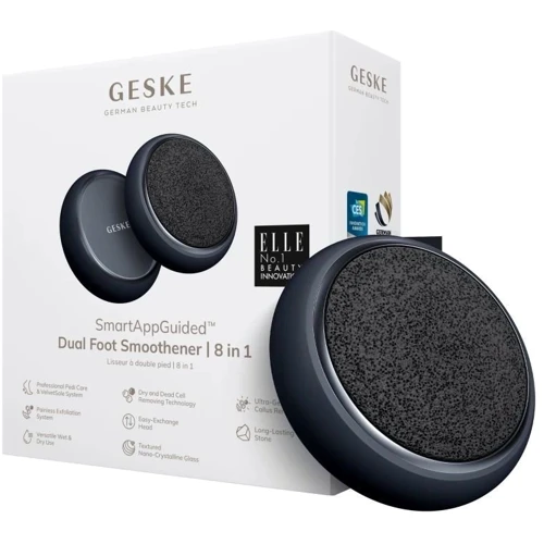 Набор для ухода за стопами GESKE Dual Foot Smoothener 8в1 black (HB0460)