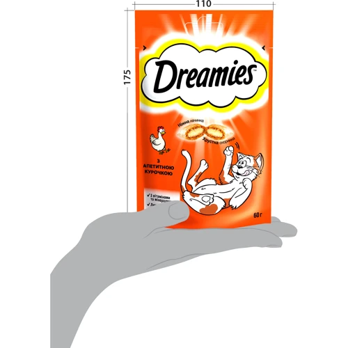 Лакомства Dreamies Chicken для кошек с курицей 6х60г (4008429037894) фото 7