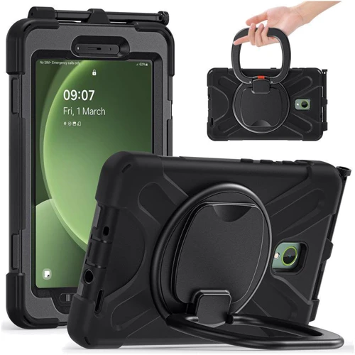 Аксессуар для планшетных ПК BeCover Heavy Duty Case with Stand Holder Black for Samsung X306B Galaxy Tab Active 5 (710950)