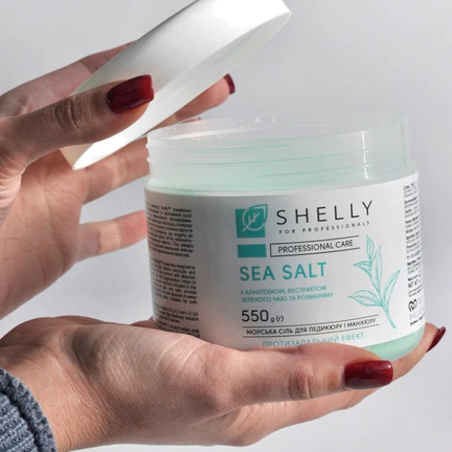 Shelly Соль для ванн з аллантоином, экстрактом зеленого чая и розмарина 550 g: Назначение Расслабление, Очищение