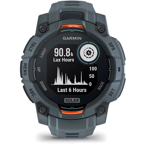 Смарт-часы Garmin Instinct 3 Solar 45mm Twilight with Twilight Band (010-02934-01): Дисплей 1.1" Transflective (176x176)