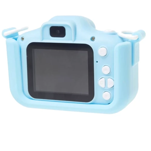Цифровий дитячий фотоапарат Baby Photo Camera Cartoon Cat blue