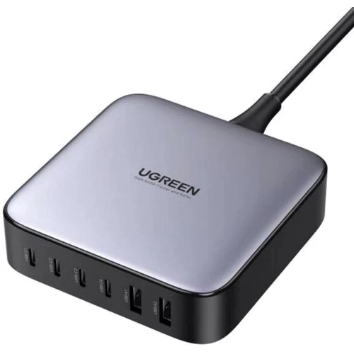 Зарядное устройство Ugreen Wall Charger 4хUSB-C+2xUSB CD271 GaN 200W Gray (40914)