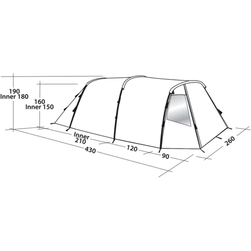 Палатка Easy Camp Huntsville 400 Green/Grey (120406)