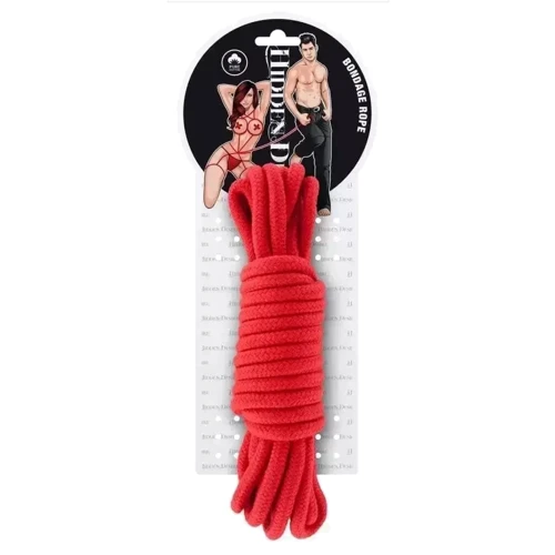 Веревка для связывания Hidden Desire Bondage Rope, 3 м (красная)