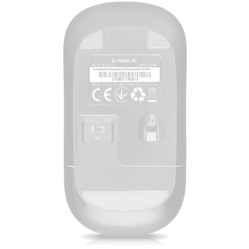 Мышь REAL-EL RM-313 Wireless Black (EL123200042): Количество кнопок 3