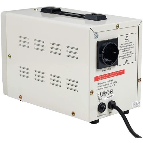 Стабилизатор напряжения Vitals Sts 100sd: Мощность, ВА 1000