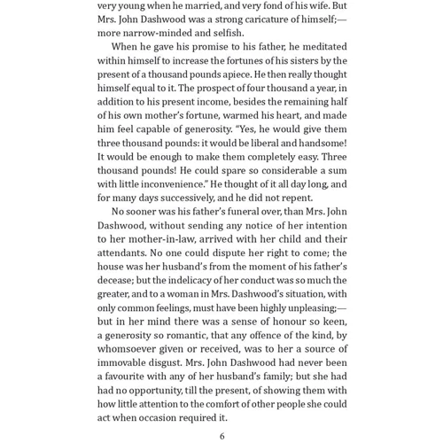 Jane Austen: Sense and Sensibility: Количество страниц 440