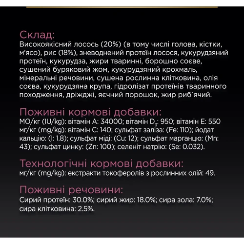 Сухой корм для собак Purina ProPlan Small&Min с чувствительной кожей с лососем 700г (12272469): Основные ингредиенты Лосось