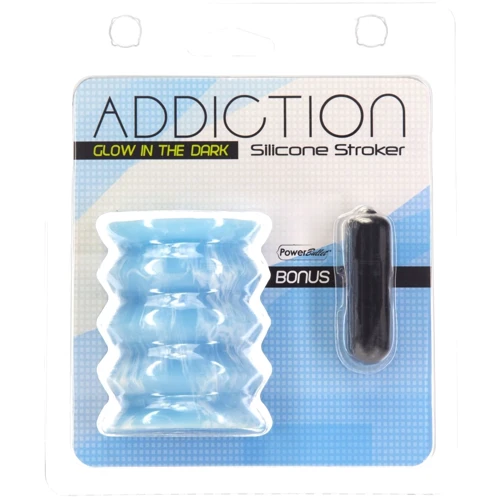 Мастурбатор ADDICTION Silicone Reversible Stroker Glow in the Dark
