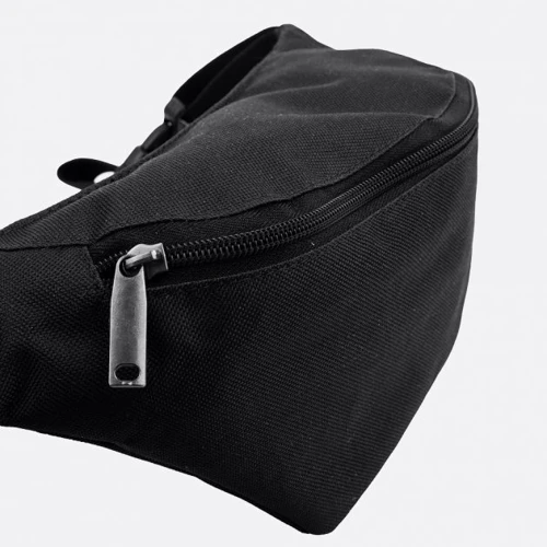 Чоловіча поясна сумка DNK Leather чорна (Banan trap col.1): Фактура Ткана, матова