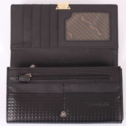 Женский кошелек 4U Cavaldi (DNKPX27-2-black): Материал Натуральная кожа