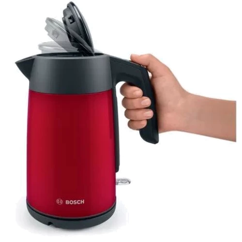 Электрочайник Bosch TWK7L464: Цвет красный / черный