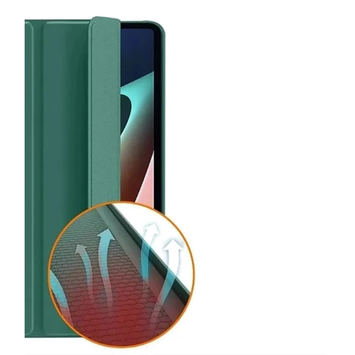 Аксессуар для iPad BeCover Tri Fold Soft TPU Silicone Dark Green for iPad Pro 12.9 (2020-2022) (709713): Особенности Складывается в подставку, отделение для стилуса, Надежная защита от царапин и загрязнений, защита спереди, сзади и в углах, режим автопробуждения/сна