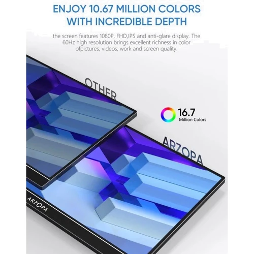 Монитор Arzopa S1 Table black 15,6" 1920x1080: Формат изображения 16:9