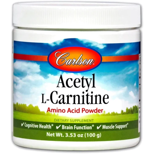 Carlson Labs Acetyl-L-Carnitine Ацетил карнитин 100 г