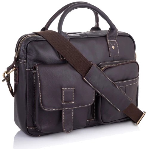 Чоловіча сумка месенджер Giorgio Ferretti коричнева (SHI8503J)