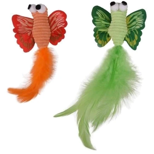 Игрушка Flamingo Alea Butterfly с кошачьей мятой для котов набор 2 шт (59118)