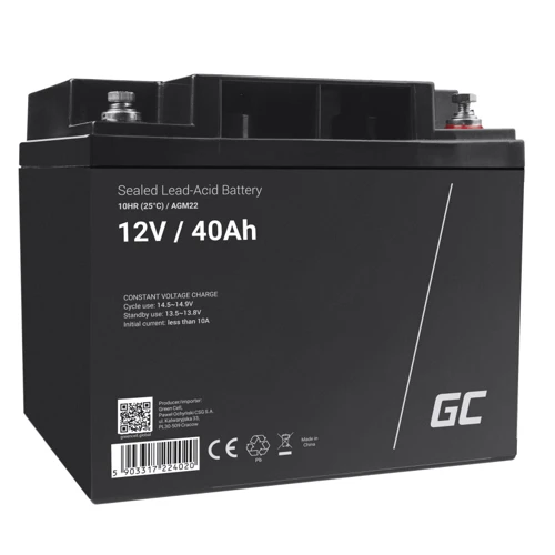 Аккумуляторная батарея Green Cell VRLA AGM 12V 40Ah (AGM22)