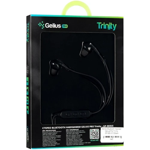 Наушники Gelius Pro Trinity GP-BE-015 Black: Назначение для смартфона и плеера