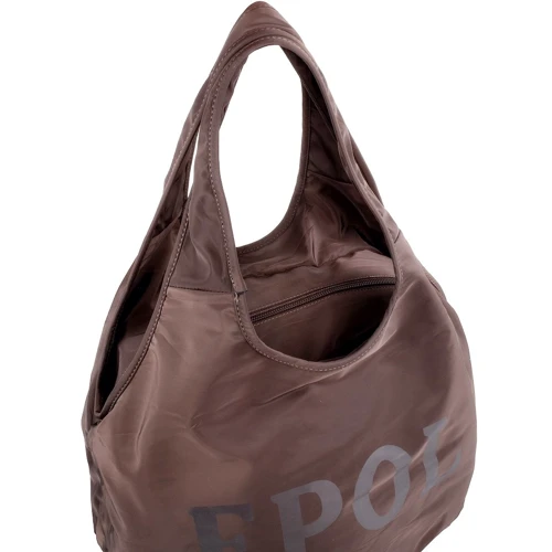 Спортивна сумка Epol коричнева (VT-291612-coffee): Фактура Ткана, матова