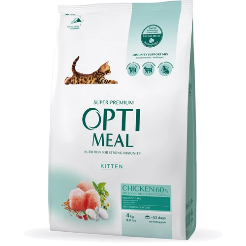 Сухой корм Optimeal Kittens для котят с курицей 4 кг (4820083905568)