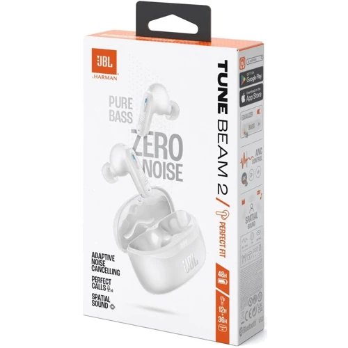 Наушники JBL Tune Beam 2 White (JBLTBEAM2WHT) UA