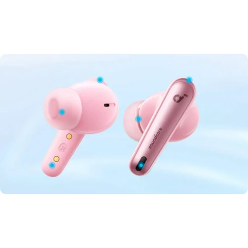 Навушники ANKER SoundCore Liberty 4 NC Pastel Pink (A3947G51): Тип кріплення без креплений
