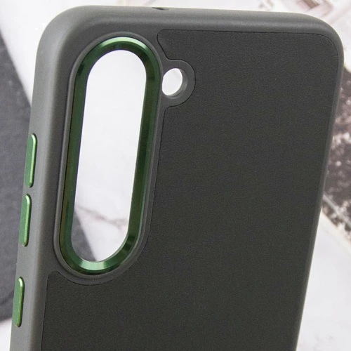 Аксессуар для смартфона TPU Case Bonbon Leather Metal Style Army Green for Samsung S911 Galaxy S23: Материал искусcтвенная кожа