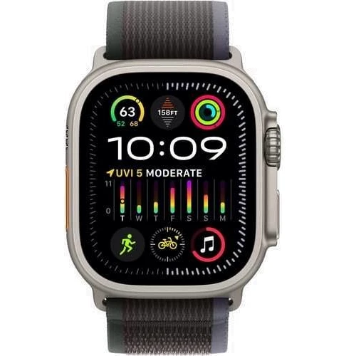 Apple Watch Ultra 2 GPS + Cellular 49mm Titanium Case with Blue/Black Trail Loop - S/M (MRF53)  фото 9