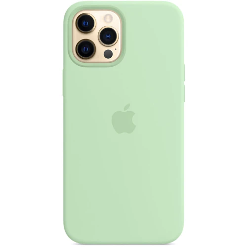 Чехол для iPhone Apple Silicone Case with MagSafe Pistachio (MK053) for iPhone 12 Pro Max: Материалы силикон