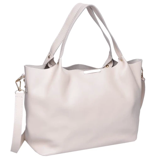 Женская сумка шоппер Ricco Grande бежевая (1l943-beige)