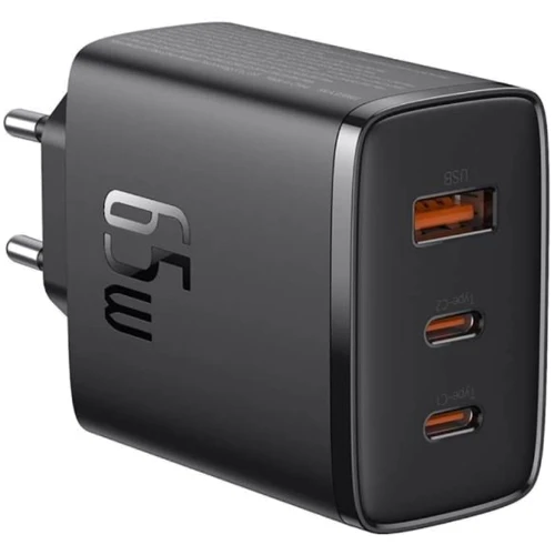 Зарядний пристрій Baseus Wall Charger Cube Pro 2хUSB-C+USB 65W Black (P10152301113-00): Тип сетевое