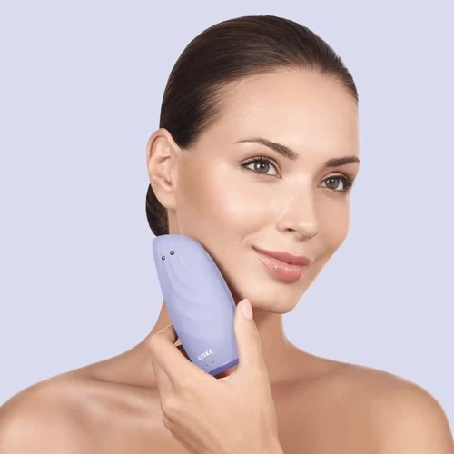 Очисна щітка для обличчя GESKE Sonic Thermo Facial Brush&Face-Lifter 8в1 purple фото 4