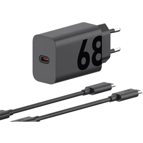 Зарядное устройство Motorola Wall Charger USB-C 68W with USB-C Cable Black (PG38C06281): Кабель в комплекте USB-C