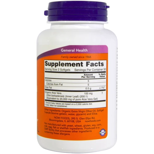 NOW Foods Aloe Vera gels 100 caps: Тип Пробиотики