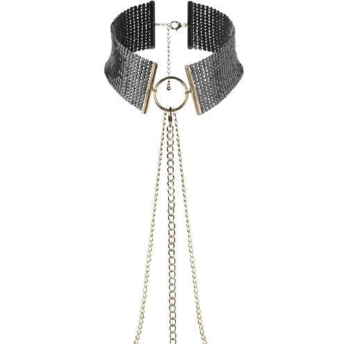 Ожерелье-воротник Bijoux Indiscrets Desir Metallique Collar - Black