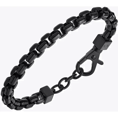Чоловічий браслет Armani Exchange чорний (AXG0047001) фото 2